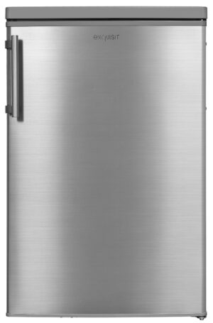 Exquisit KS16-4-HE-040E inoxlook Kühlschrank mit Gefrierfach